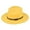 Yellow, variant on Women's Felt Panama Hats Classic Wide Brim Rancher Fedora with Belt Buckle Cowboy Style Beige
