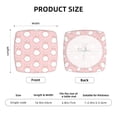 thumbnail image 5 of Gukieu Cute Rabbit Print Square Cushion Cover, Elastic Strap Chair Protector, Suitable for Family Restaurant, Hotel Banquet Decorations-Six Piece, 5 of 7