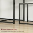 thumbnail image 4 of HOMCOM 3-Piece Industrial Dining Table Set for 2 Kitchen Table and Chairs, 4 of 9