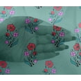 thumbnail image 4 of oneOone Viscose Chiffon Fabric Leaves & Floral Block Print Fabric BTY 42 Inch Wide, 4 of 4