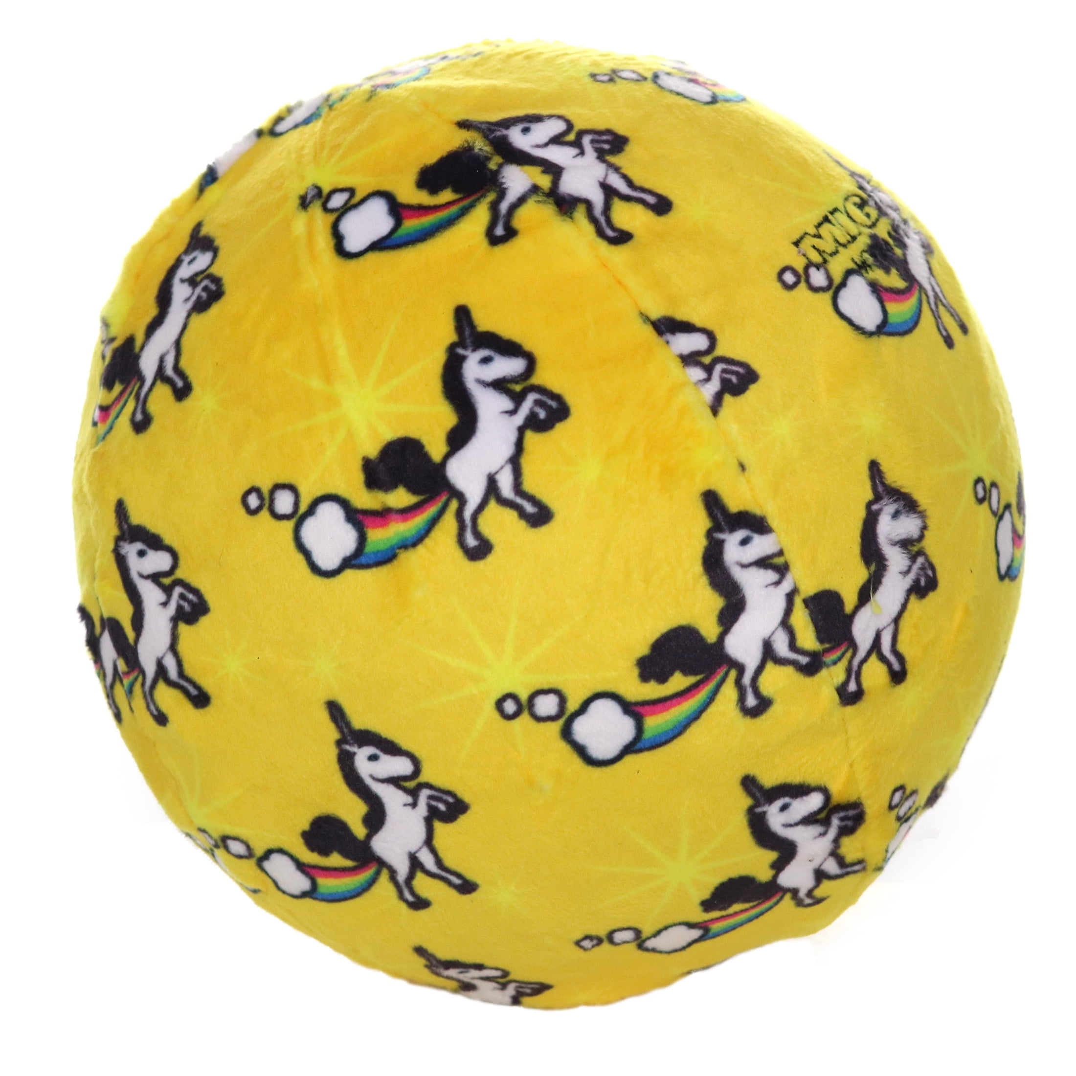Mighty Ball Large Unicorn Durable Squeaky Plush No Stuff Dog Toy