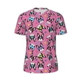 thumbnail image 5 of Wukai Colorful Cute French Bulldog Print Men's Short-Sleeved Mesh T-Shirt,Quick-Dry Short Sleeve Workout T-Shirt-3X-Large, 5 of 8