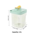 thumbnail image 2 of FONDOTIN Double Spigot Dispenser Pitcher 2.3L for Families Kitchen Use with Temperature Tolerance, 2 of 8