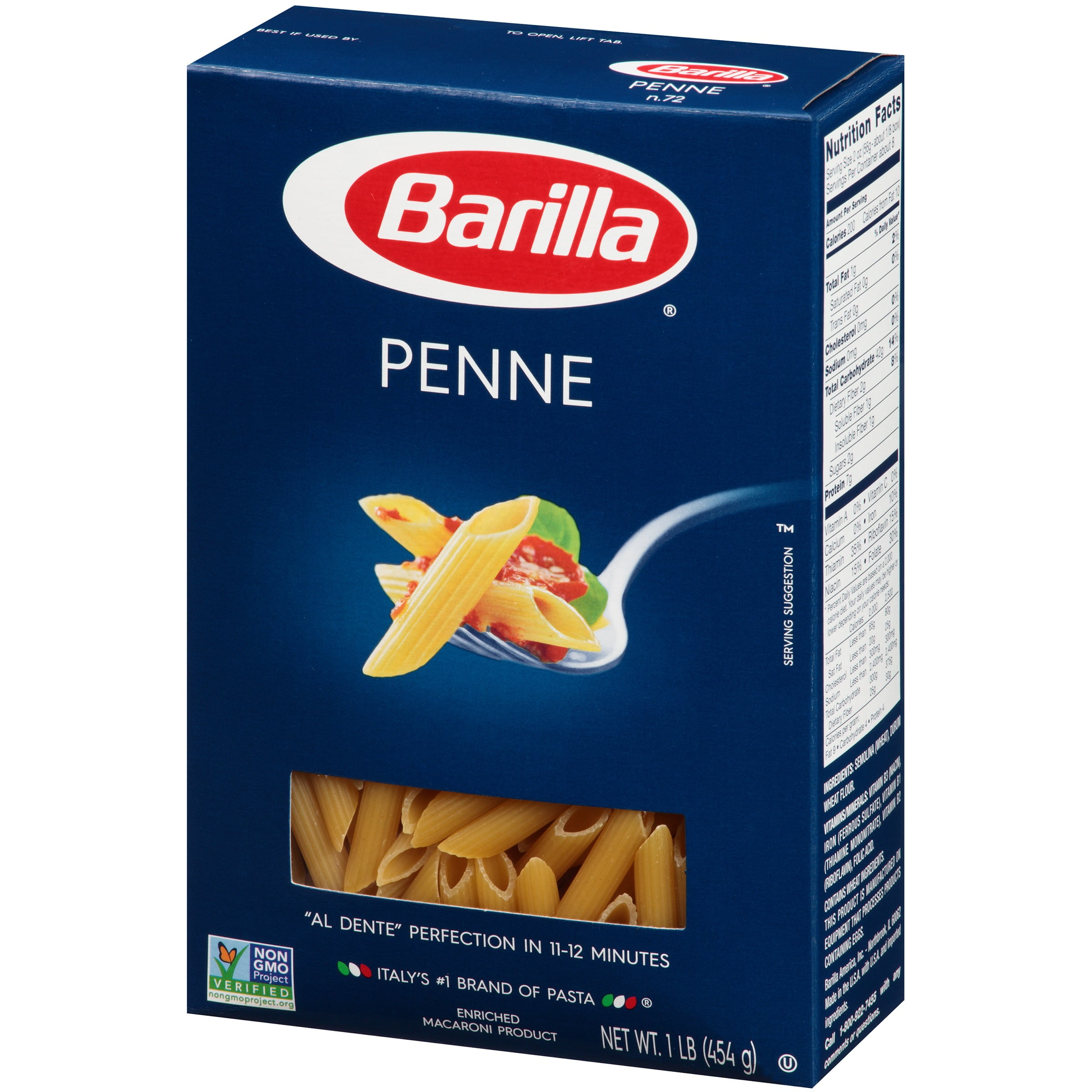 Barilla Pasta Nutrition Facts Penne Nutrition Ftempo