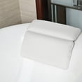 thumbnail image 4 of Almohada de Baño Ergonómica con 7 Ventosas, Suave y Esponjosa, Soporte para Cabeza y Cuello, Ideal para Tinas y Spas, Resistente a Olores, Fácil de Limpiar, Color Blanco, Tamaño 37x30 cm, 4 of 6