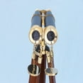 thumbnail image 4 of NauticalMart floor standing admiral's brass/leather binoculars 62", 4 of 6