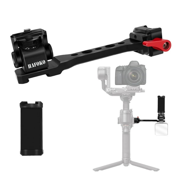Soporte para monitor con cardán HAFOKO RS4 con soporte para teléfono