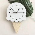 thumbnail image 2 of Reloj de pared con forma de helado, silencioso, para dormitorio infantil., 2 of 3