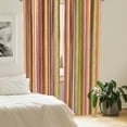 thumbnail image 2 of Ambesonne Stripes Curtains, Barcode Style Lines, Pair of 28"x95", Multicolor, 2 of 5