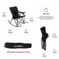 thumbnail image 7 of SunnyFeel Camping Rocking Chair for Adults, Oversized Folding Rocker Lawn Chair (Black), 7 of 7