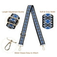 thumbnail image 3 of Uxcell Purse Strap Replacement, Stylish Crossbody Shoulder Strap(Blue, Gold Buckle), 3 of 5