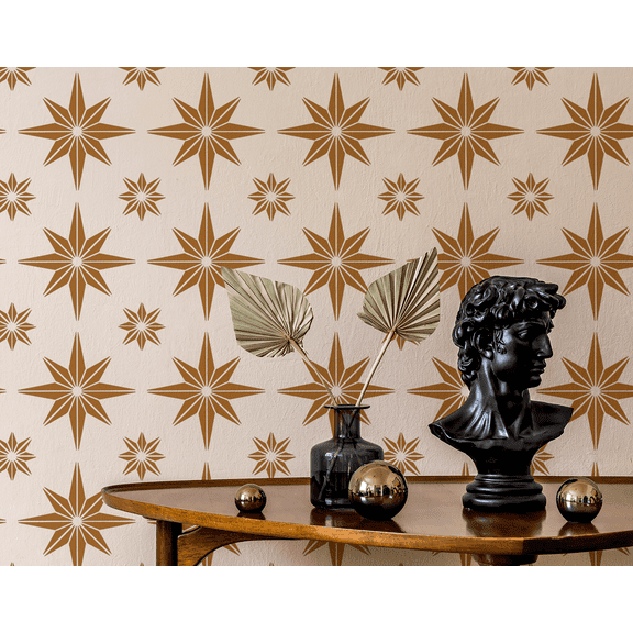 Geometric Pattern Stencil - Art and Wall Stencil (6"x6")