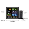 thumbnail image 2 of Agiferg 6.1 Inch Color Display Thermometer Hygrometer With Sensor, 24-hour Clock, 2 of 2
