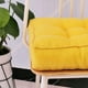 thumbnail image 3 of Xiao Hua Cojín cuadrado acolchado de lino sintético para silla, suave y sólido, cómodo para la oficina, el hogar o el coche, 50 x 50 cm, amarillo, 3 of 5