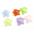thumbnail image 5 of U8MO 50 Mixed Color Frost Acrylic Trumpet Flower Bead Cap 22mm Cones With Center Hole, 5 of 7