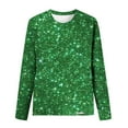thumbnail image 4 of Yuzhih Women Sequin Top Crew Neck Long Sleeve Shiny Shirt Sparkly Glitter Party Tops Blouse for Party Club, 4 of 4