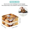 thumbnail image 5 of Shell Travel Portable Square Jewelry Box - Bracelet Holder and Jewelry Stand - Ideal for Rings, Earrings, Necklaces, and Bracelets - Suitable for Girls and Women, 5 of 6