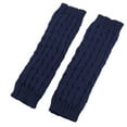 thumbnail image 5 of KyCheLot Leg Warmers for Women Thicken Fleece Lined Cable Knit Solid Color Winter Warm Boot Cuffs Topper Socks, 5 of 5