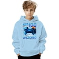 thumbnail image 4 of Kids Boys Girls 100 Days of School Sweatshirt - Letter Print Long Sleeve Preppy Back to School Hoodie, 4 of 4