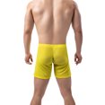 thumbnail image 1 of Vedolay Men Briefs Mens Underwear Spandex Polyester Men's Mesh Low Waist Soft Breathable Knickers,Yellow M, 1 of 5