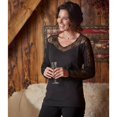 thumbnail image 3 of Atlas For Women - Jersey Encaje de Algodón para Mujer (Negro), 3 of 3