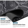 thumbnail image 2 of Topographic Map Waterproof Mouse Pad - Extended Contour Mouse Mat for Home and Office, Large Gaming Mousepad, Non-Slip Rubber Base, Stitched Edges, 31.5x15.75 Inch, 2 of 5