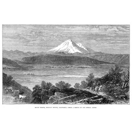 California Mount Shasta Nmount Shasta In Siskiyou County California Wood Engraving 1873 At The Time Of The Modoc War Between The Modoc Tribe And The US Army In The Area 1873 Poster Print by Granger (Best Time To Visit Mount Shasta)