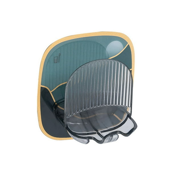 Cateissary Soporte para cepillos de dientes, estante de almacenamiento autoadhesivo para ahorro de espacio, colgador, organizador desmontable, Juegos de accesorios de baño Azul