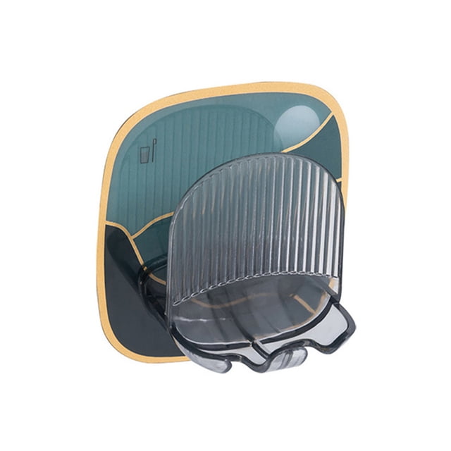 Toystoory Soporte para cepillo de estante de almacenamiento autoadhesivo colgador organizador a prueba de humedad suministro hogar baño baño Juegos de accesorios de baño Azul Toystoory HA064363-03