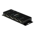 thumbnail image 2 of StarTech.com 4 Port USB to Serial RS232 Adapter - Wall Mount - Din Rail - COM Port Retention - FTDI USB to DB9 RS232 Hub (ICUSB2324I) - Serial adapter - USB 2.0 - RS-232 x 4 - black, 2 of 5