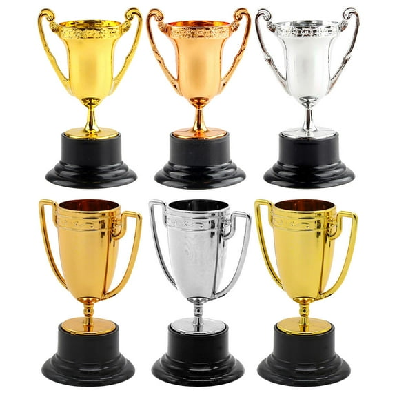 Phlegsive 6pcs Mini Trophies for Awards and Rewards