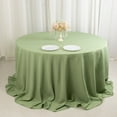 thumbnail image 4 of BalsaCircle 132" Round Premium Polyester Tablecloth Wedding Table Linens Eucalyptus Green, 4 of 8