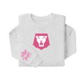 thumbnail image 1 of Pop cazadora para niña Boys Girls Fashion Round-Neck Sweatshirt Streetwear Soft Comfortable Long Sleeve Hoodie for Daily Wear Spring Fall Winter （Light Gray）, 1 of 2