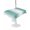 White teal green, variant on Outdoor Table Cloth with Umbrella Hole and Zipper,Aqua Teal White Ombre Waterproof Rectangle Tablecloth 54"x80",Modern Abstract Art Farmhouse Gradient Table Cover for Outside Party Patio Picnic