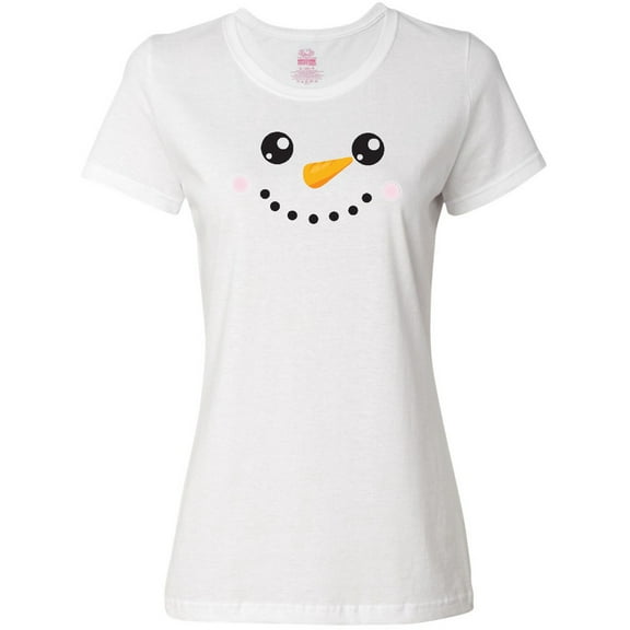 Inktastic Christmas Snowman, White Snowman, Carrot Nose Women's T-Shirt