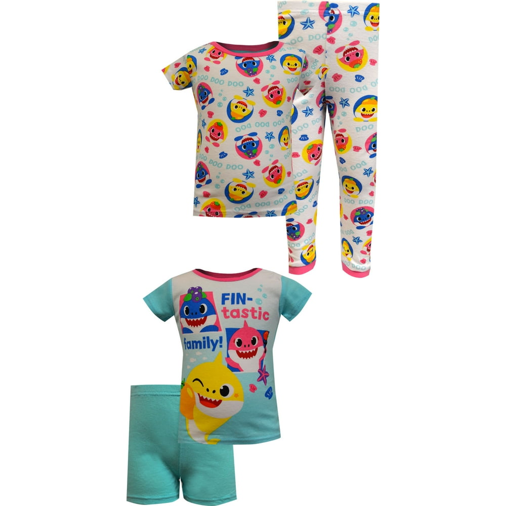 Favorite Characters - Favorite Characters Girls' Baby Shark 4 Piece ...
