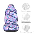 thumbnail image 3 of Lsque pinkk flower crystal Skull Pattern Car Seat Covers for Front Seats , Waterproof Seat Covers for Cars, Sporty Front Seat Covers,Car Seat Cover Protector Front Seats, 3 of 5