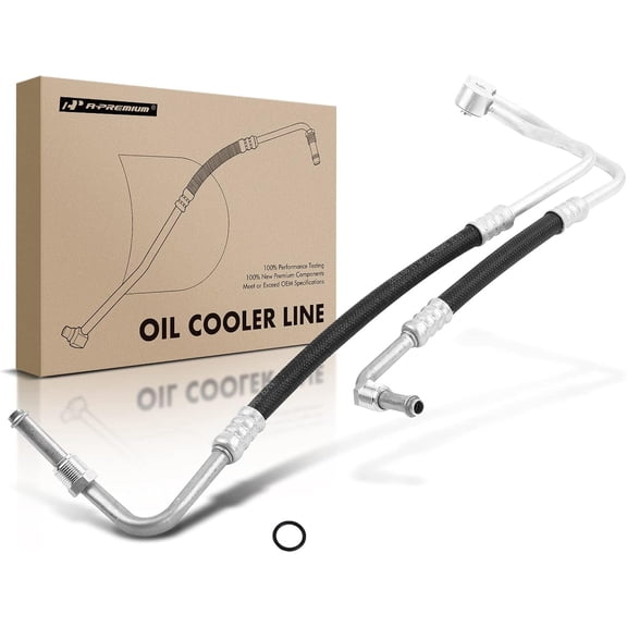 A-Premium Engine Oil Cooler Line Hose Assembly Compatible with Chevrolet S10 Blazer 1988-1994 GMC S15 Jimmy Sonoma Syclone Typhoon Oldsmobile Bravada