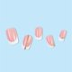 thumbnail image 3 of 24 uds. Uñas postizas con punta francesa, cuadradas, medianas, acrílicas brillantes con purpurina, rosa y blanco, pegamento para uñas, para manicura DIY, fiesta o regalo de boda, 3 of 7