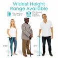 thumbnail image 2 of Bastón Vive para mujeres, hombres y personas mayores - Empuñadura desplazada patentada - Ayuda ligera y ajustable para caminar con punta antideslizante - Ayuda robusta para la movilidad y el equilibri, 2 of 5