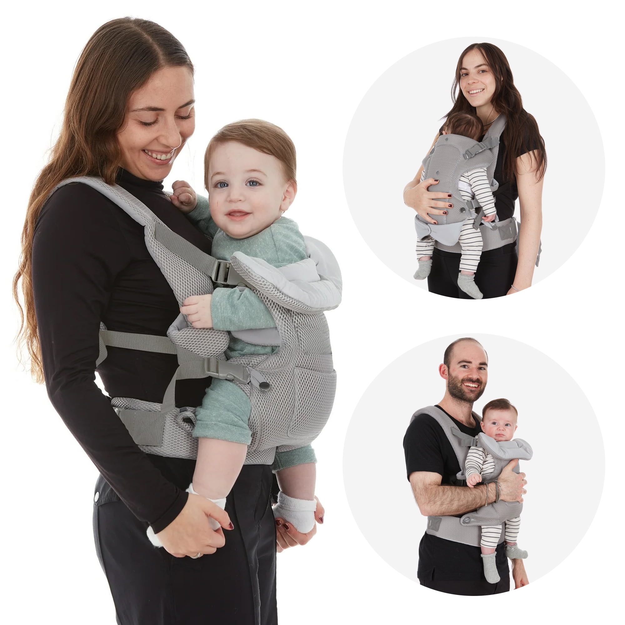 Safety 1st Cool Breeze All-Season Baby Carrier Breathable and Adjustable Toddler & Newborn Carrier