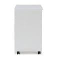 thumbnail image 3 of Craydon Six-Drawer Wide Roll Cart, Whitewash, 3 of 8