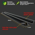 thumbnail image 5 of Stove Gap Covers, Silicone Counter Gap Filler for Stove, 30 Inches Can Be Cut to Any Size for 4-25mm Gap, Seal Spills between Appliances Countertop Furniture Stoves Ovens(Set of 2, Black), 5 of 9