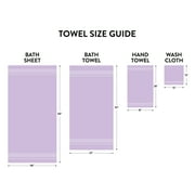 Mainstays Basic Washcloth, 100% Cotton, Highly Absorbent, Lavender