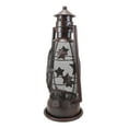 thumbnail image 4 of Old Fashioned Rustic Western Stars Electric Metal Lantern Lamp Or Shadow Caster, 4 of 8