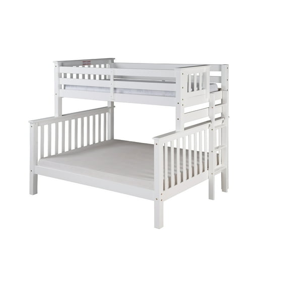 Camaflexi Santa Fe Mission Tall Bunk Bed Twin over Full, White