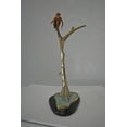 thumbnail image 2 of Nifao Colored Monkey Resting on a Tree Bronze Statue – Home Decor Sculpture, 12"L x 13"W x 27"H, 2 of 10