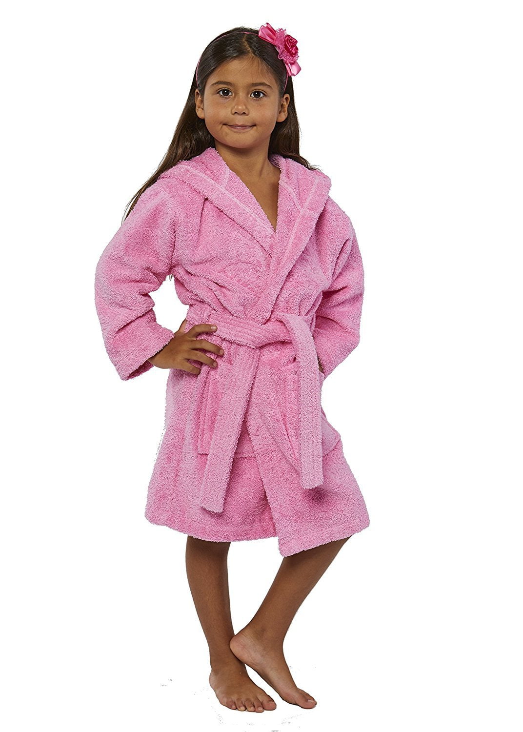 TurkishTowels Parador Hooded Terry Kids Bath Robe, 100% Cotton, Made In ...