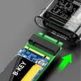 thumbnail image 3 of RYUJNDK Compactly NVME M-Key/B+M key PCIE4.0 Solid Disk Adapter Card for Easy Installation in Desktops and Laptops, 3 of 11