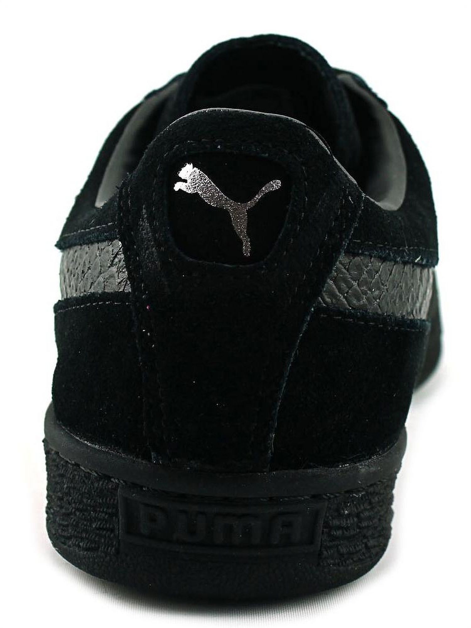 PUMA 363164-06 : Men's Suede Classic Mono Reptile Fashion Sneaker, Black (Puma Black-puma Silv, 9.5 D(M) US) - image 2 of 5